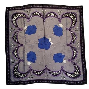 Colormessage Scarf Square Silk Hand Made In Italy 34 by  34 inches